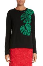 Women's Valentino Palm Leaf Cashmere Sweater