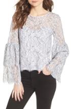 Women's Cupcakes And Cashmere Basswood Lace Top, Size - Ivory