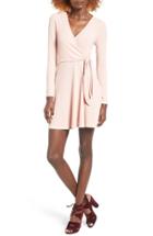 Women's Everly Rib Knit Wrap Dress - Pink