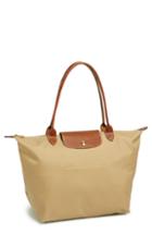 Longchamp Large Le Pliage Tote - Beige