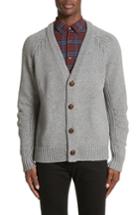 Men's Burberry Caldwell Wool & Cashmere Cardigan - Grey