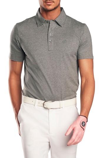 Men's G/fore Essential Fit Polo, Size Small - Grey