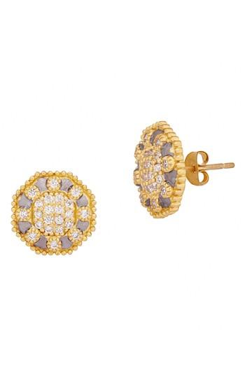 Women's Freida Rothman Vermeil Stud Earrings (special Purchase)
