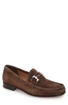 Men's Salvatore Ferragamo Bond Bitted Moc Loafer M/w - Brown