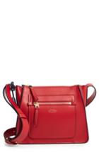 Smythson Bond Leather Crossbody Bag - Red