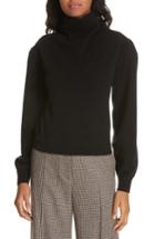 Women's Veronica Beard Lilla Puff Sleeve Cashmere Sweater - Black