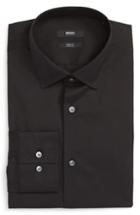 Men's Boss Jenno Slim Fit Stretch Solid Dress Shirt .5 - Black