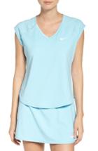 Women's Nike 'pure' Dri-fit Tennis Top - Yellow