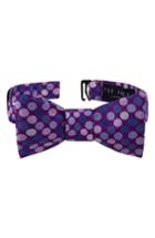 Men's Ted Baker London Dot Silk Bow Tie, Size - Purple