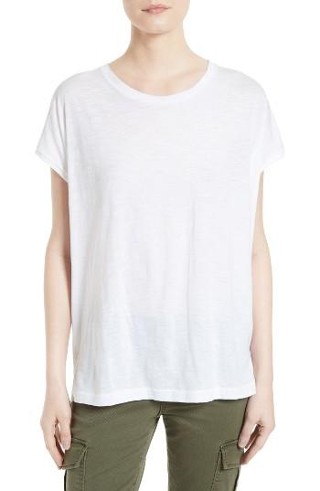 Women's Vince Step Hem Boxy Tee - White