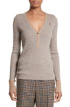 Women's Marc Jacobs Ribbed V-neck Wool Sweater