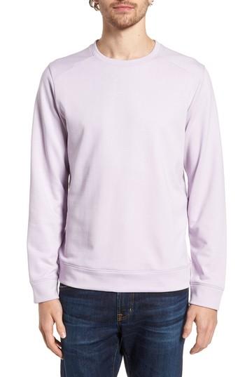 Men's Bonobos Terry Pima Cotton Crewneck Sweatshirt - Purple