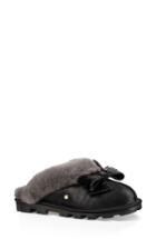 Women's Ugg Genuine Shearling & Sequin Bow Slipper M - Black
