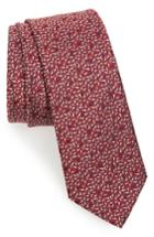 Men's Lanvin Shadow Drop Silk Skinny Tie, Size - Red