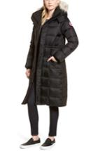 Women's Canada Goose Lunenberg Hooded Down Parka With Genuine Coyote Fur Trim - Black