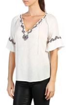 Women's Paige Chessa Embroidered Blouse - White