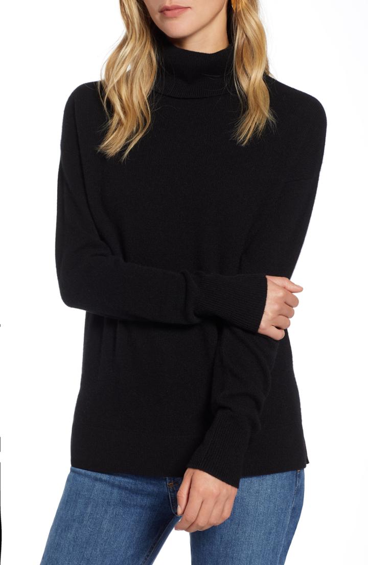 Women's Halogen Cashmere Turtleneck Sweater