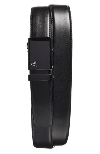 Men's Mission Belt 'vader 40' Leather Belt - Black/ Black