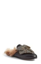 Women's Gucci Princetown Genuine Shearling Loafer Mule Us / 37eu - Black