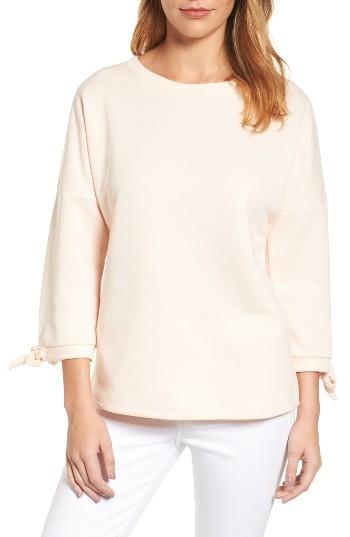 Women's Caslon Tie Sleeve Sweatshirt - Red