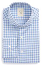 Men's Strong Suit Extra Trim Fit Check Dress Shirt .5r - Blue