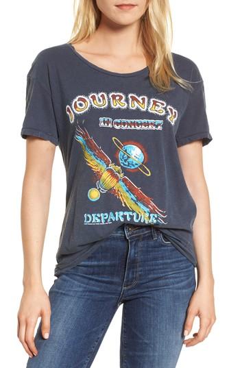 Women's Junk Food Journey Departure Tour Tee - Blue