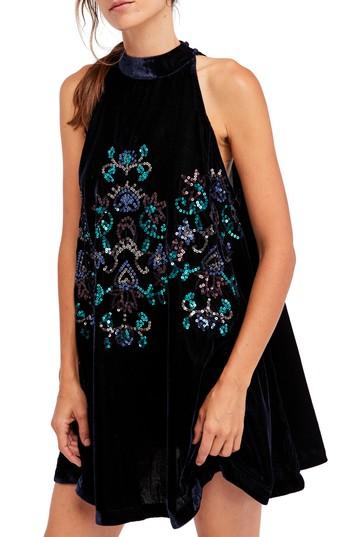 Women's Free People Jill's Sequin Swing Dress - Blue