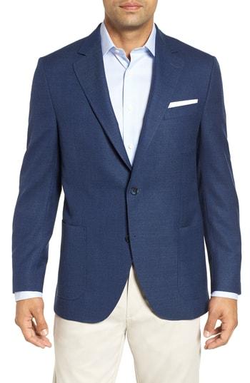 Men's Peter Millar Hyperlight Classic Fit Wool Blazer L - Blue