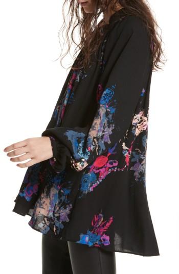 Women's Free People Meadow Lark Blouse - Black