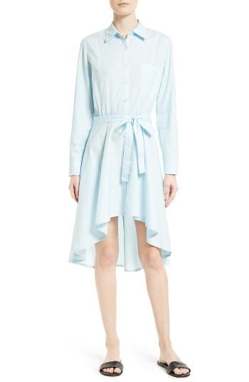 Women's Grey Jason Wu High/low Cotton Poplin Shirtdress