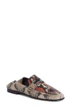Women's Isabel Marant Fezzy Snakeskin Embossed Convertible Loafer Us / 37eu - Grey