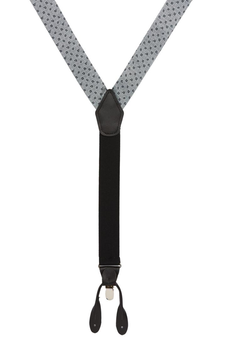 Men's Nordstrom Men's Shop Floral Grid Suspenders