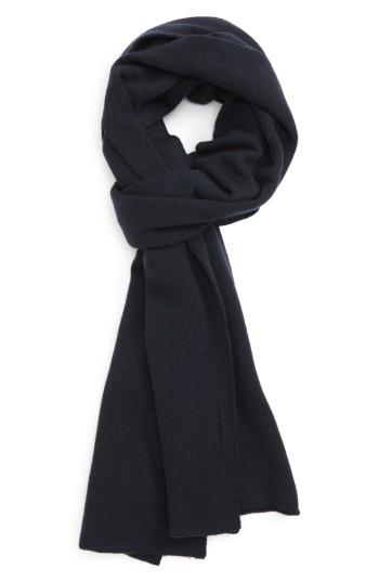 Men's Canada Goose Merino Wool Blend Scarf, Size - Blue