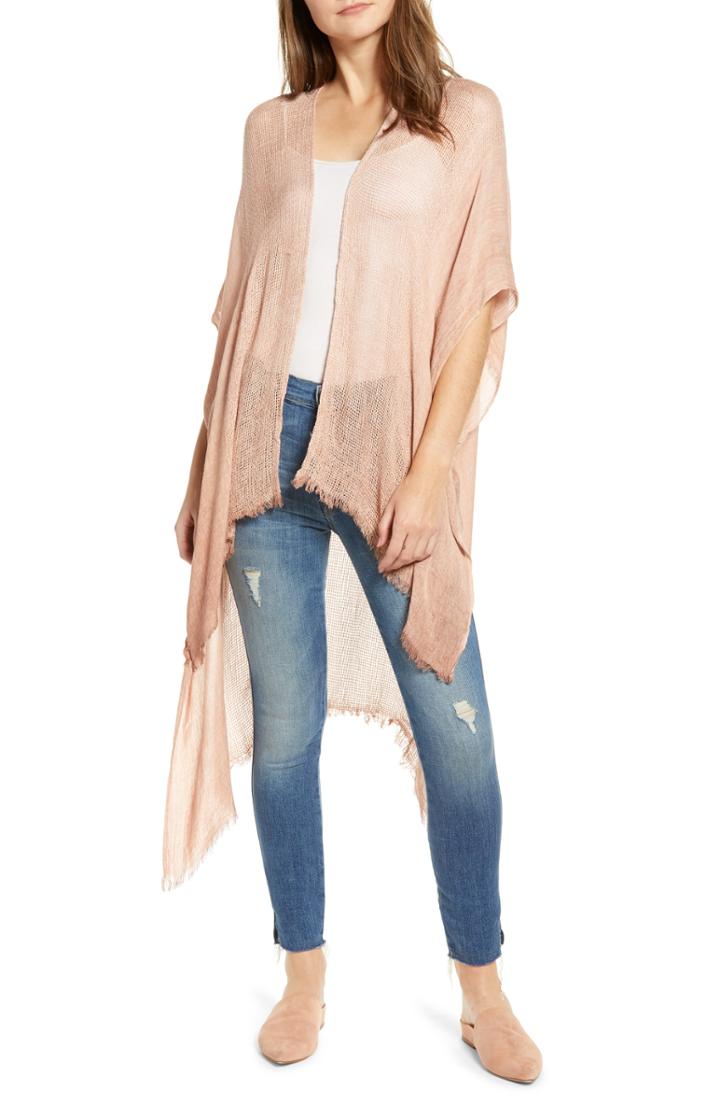 Women's Free People Day Dream Kimono, Size - Pink