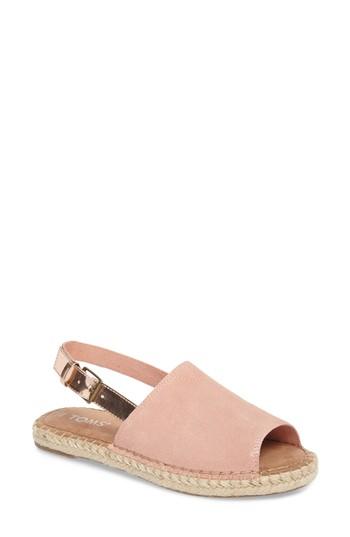 Women's Toms Clara Slingback Sandal .5 M - Pink