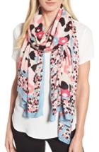 Women's Kate Spade New York Blooming Oblong Scarf, Size - Blue