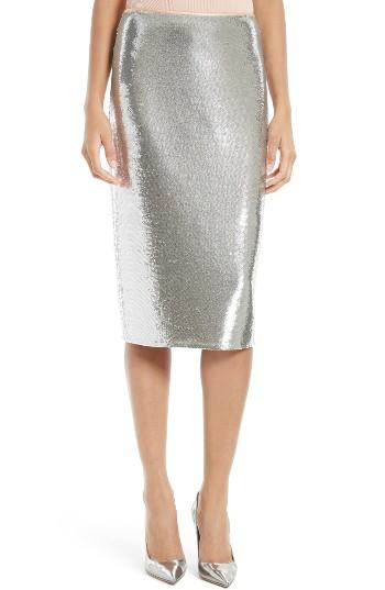 Women's Diane Von Furstenberg Sequin Midi Pencil Skirt