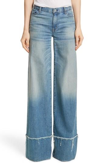 Women's Nili Lotan Savina Wide Leg Jeans - Blue
