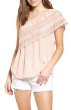 Women's Socialite Crochet One-shoulder Top