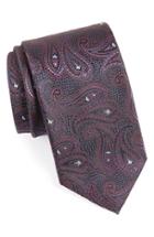 Men's Canali Paisley Silk Tie, Size - Purple