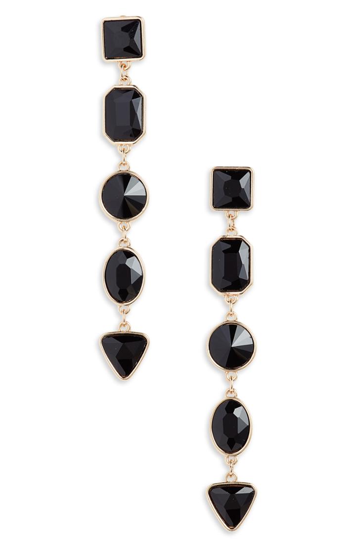 Women's Leith Geo Crystal Drop Earrings