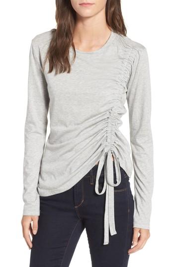 Women's Cinch Side Tee - Grey