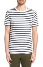 Men's J.crew Deck Stripe Slub Cotton T-shirt - White