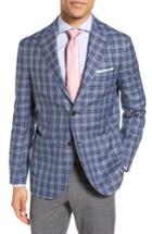 Men's Santorelli Classic Fit Plaid Wool Blend Sport Coat
