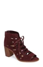 Women's Vince Camuto Tressa Perforated Lace-up Sandal M - Burgundy