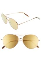 Women's Oliver Peoples Rockmore 58mm Aviator Sunglasses - Amber