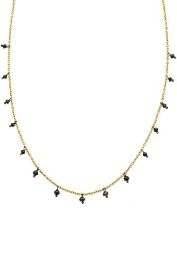 Women's Sethi Couture Black Diamond Drop Necklace