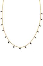 Women's Sethi Couture Black Diamond Drop Necklace