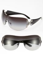 Women's Bvlgari 39mm Embellished Temple Shield Sunglasses -