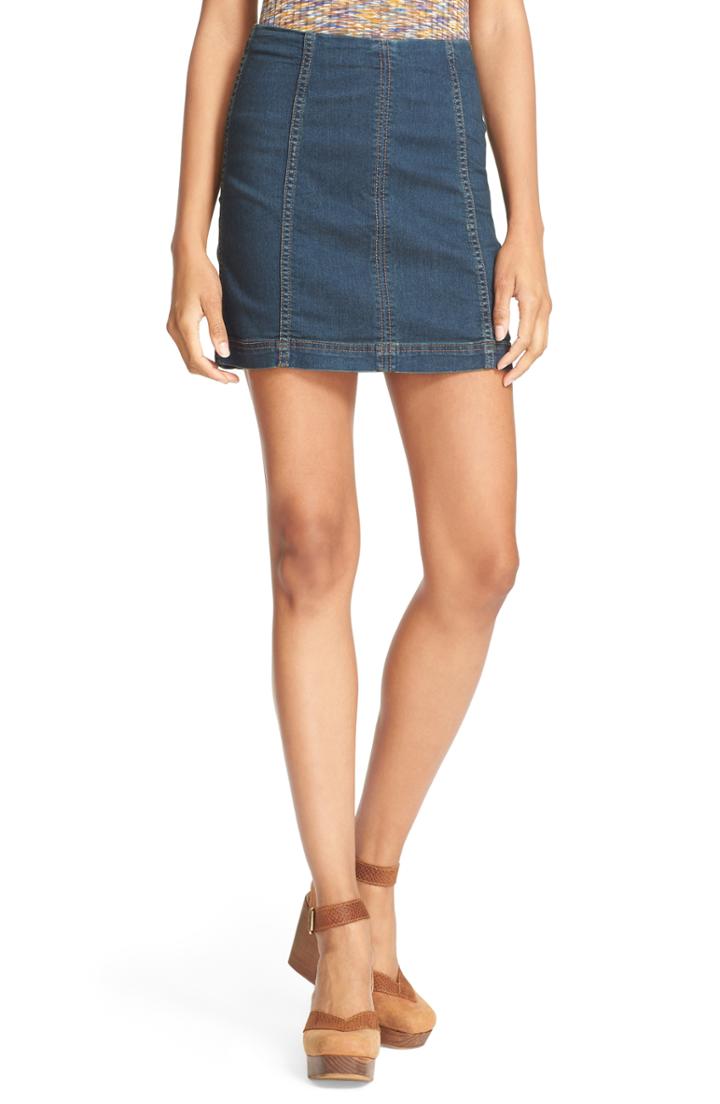 Women's We The Free By Free People Modern Denim Miniskirt